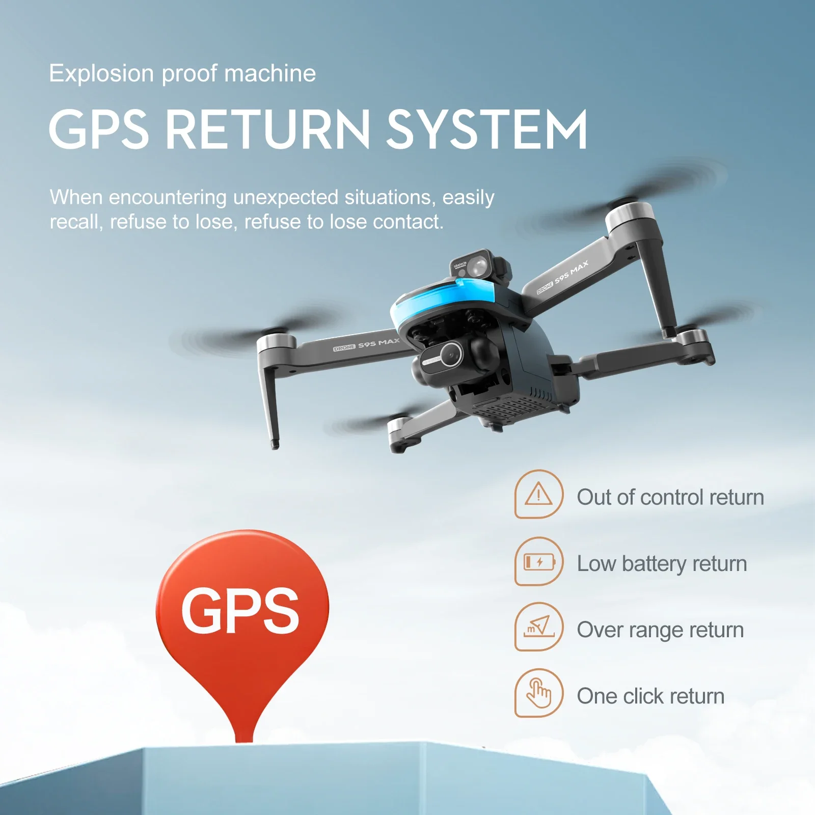 NEW S9S MAX MINI Drone 4K 2-Ax - Drone Gimbal 2 Axis 评论和价格