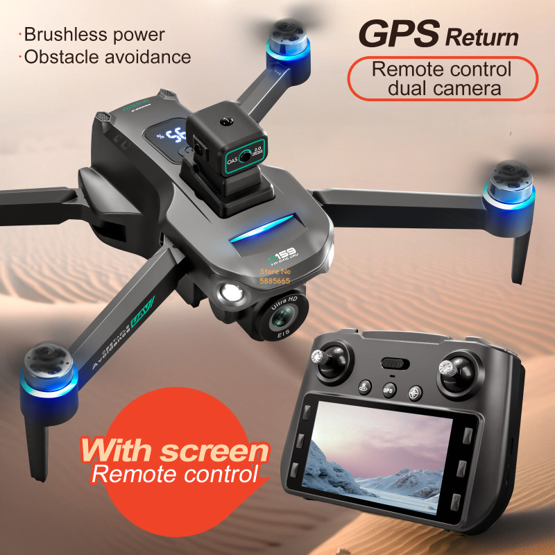 8K Dual Camera 5G WIFI FPV Rem - Drone Gimbal Brushless 评论和价格
