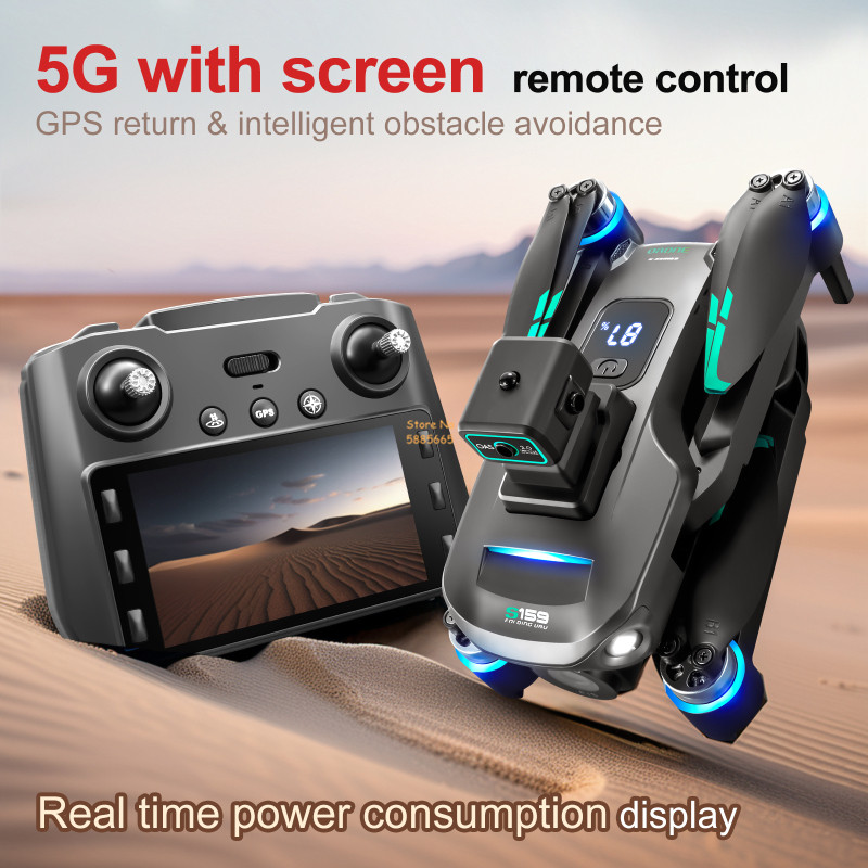 8K Dual Camera 5G WIFI FPV Rem - Drone Gimbal Brushless 评论和价格