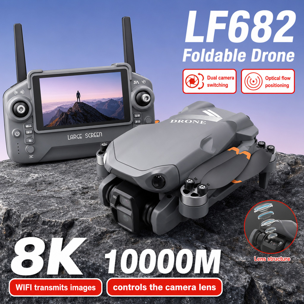 Aerial Photo LF682 Drone 8K HD - Drone Gimbal 2 Axis 评论和价格