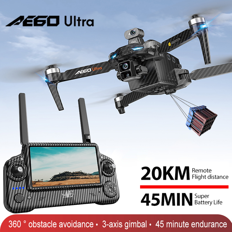 AE60 GPS Drone Professional 8K - Drone Gimbal 3 Axis 评论和价格